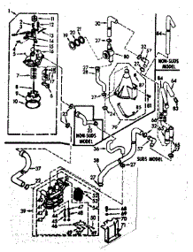 Water System parts for Kenmore Washer 110.6914754 (1106914754, 110 6914754) from AppliancePartsPros.com