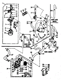Water System parts for Kenmore Washer 110.6914800 (1106914800, 110 6914800) from AppliancePartsPros.com