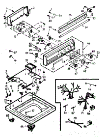 Top And Console Assembly parts for Kenmore Washer 110.6914801 (1106914801, 110 6914801) from AppliancePartsPros.com