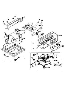 Top And Console Assembly parts for Kenmore Washer 110.6915700 (1106915700, 110 6915700) from AppliancePartsPros.com