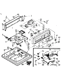 Top And Console Assembly parts for Kenmore Washer 110.6915704 (1106915704, 110 6915704) from AppliancePartsPros.com