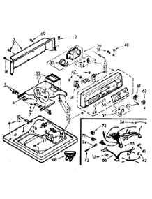 Top And Console Assembly parts for Kenmore Washer 110.6915706 (1106915706, 110 6915706) from AppliancePartsPros.com