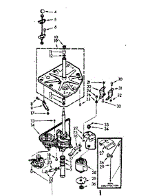 Drive System parts for Kenmore Washer 110.6915710 (1106915710, 110 6915710) from AppliancePartsPros.com