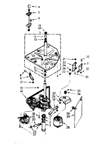 Drive System parts for Kenmore Washer 110.6915712 (1106915712, 110 6915712) from AppliancePartsPros.com