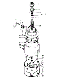 Tub And Basket Assembly parts for Kenmore Washer 110.6915712 (1106915712, 110 6915712) from AppliancePartsPros.com