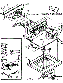 Top & Console Assembly parts for Kenmore Washer 110.6915713 (1106915713, 110 6915713) from AppliancePartsPros.com