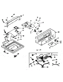 Top And Console Assembly parts for Kenmore Washer 110.6915751 (1106915751, 110 6915751) from AppliancePartsPros.com