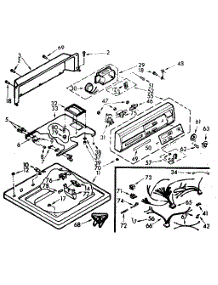 Top And Console Assembly parts for Kenmore Washer 110.6915755 (1106915755, 110 6915755) from AppliancePartsPros.com