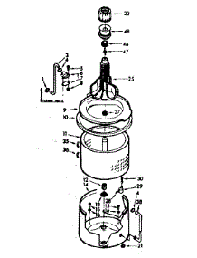 Tub And Basket Assembly parts for Kenmore Washer 110.6915756 (1106915756, 110 6915756) from AppliancePartsPros.com