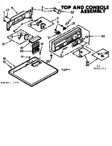 Top And Console Asm parts for Kenmore Dryer 110.6917723 (1106917723, 110 6917723) from AppliancePartsPros.com
