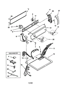 Top And Console parts for Kenmore Dryer 110.69202990 (11069202990, 110 69202990) from AppliancePartsPros.com