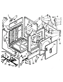 Cabinet Assembly parts for Kenmore Dryer 110.6927450 (1106927450, 110 6927450) from AppliancePartsPros.com