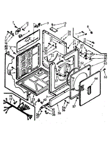 Cabinet Assembly parts for Kenmore Dryer 110.6928450 (1106928450, 110 6928450) from AppliancePartsPros.com