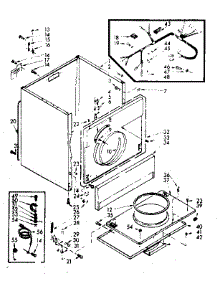 Machine Sub-Assembly parts for Kenmore Dryer 110.6957700 (1106957700, 110 6957700) from AppliancePartsPros.com