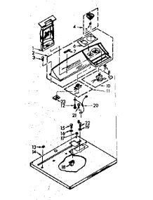 Top & Console Assembly parts for Kenmore Dryer 110.6957701 (1106957701, 110 6957701) from AppliancePartsPros.com