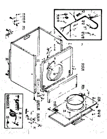 Machine Sub-Assembly parts for Kenmore Dryer 110.6957701 (1106957701, 110 6957701) from AppliancePartsPros.com