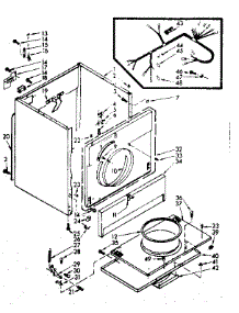 Machine Sub-Assembly parts for Kenmore Dryer 110.6958700 (1106958700, 110 6958700) from AppliancePartsPros.com