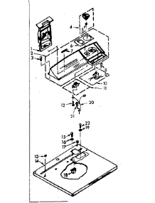 Top & Console Assembly parts for Kenmore Dryer 110.6958700 (1106958700, 110 6958700) from AppliancePartsPros.com