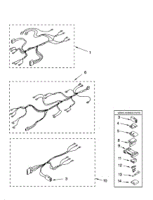 Wiring Harness Parts parts for Kenmore Dryer 110.70012002 (11070012002, 110 70012002) from AppliancePartsPros.com