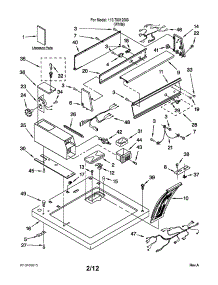 Top And Console Parts parts for Kenmore Dryer 110.70012003 (11070012003, 110 70012003) from AppliancePartsPros.com