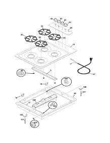 Maintop parts for Kenmore Cooktop 790.32094400 (79032094400, 790 32094400) from AppliancePartsPros.com