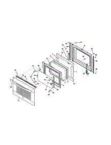 Door parts for Kenmore Range 790.32363410 (79032363410, 790 32363410) from AppliancePartsPros.com
