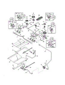 Burner parts for Kenmore Range 790.32363410 (79032363410, 790 32363410) from AppliancePartsPros.com