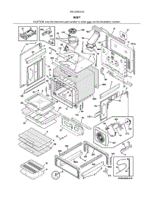 Body parts for Kenmore Range 790.32363414 (79032363414, 790 32363414) from AppliancePartsPros.com