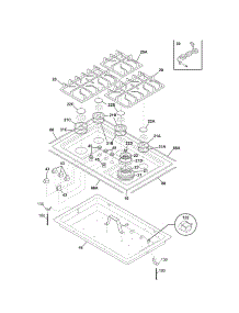 Maintop parts for Kenmore Cooktop 790.32493800 (79032493800, 790 32493800) from AppliancePartsPros.com