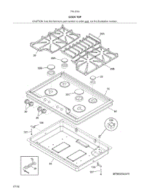 Maintop parts for Kenmore Cooktop 790.32542411 (79032542411, 790 32542411) from AppliancePartsPros.com