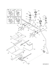 Burner parts for Kenmore Range 790.32602311 (79032602311, 790 32602311) from AppliancePartsPros.com