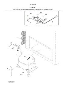 System parts for Kenmore Chest Freezer 253.16922109 (25316922109, 253 16922109) from AppliancePartsPros.com