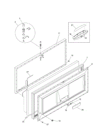 Door parts for Kenmore Freezer 253.16932100 (25316932100, 253 16932100) from AppliancePartsPros.com
