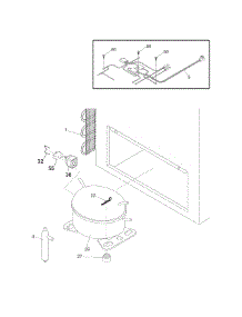 System parts for Kenmore Freezer 253.16932101 (25316932101, 253 16932101) from AppliancePartsPros.com