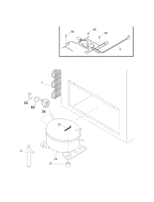 System parts for Kenmore Freezer 253.16949103 (25316949103, 253 16949103) from AppliancePartsPros.com