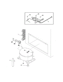System parts for Kenmore Freezer 253.16949104 (25316949104, 253 16949104) from AppliancePartsPros.com