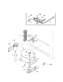 System parts for Kenmore Freezer 253.18331891 (25318331891, 253 18331891) from AppliancePartsPros.com