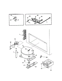 System parts for Kenmore Freezer 253.18351005 (25318351005, 253 18351005) from AppliancePartsPros.com