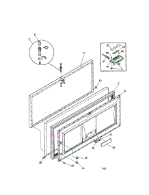 Door parts for Kenmore Freezer 253.18351006 (25318351006, 253 18351006) from AppliancePartsPros.com