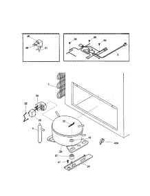 System parts for Kenmore Freezer 253.19321003 (25319321003, 253 19321003) from AppliancePartsPros.com