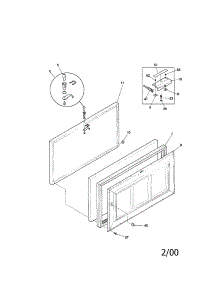 Door parts for Kenmore Freezer 253.19331000 (25319331000, 253 19331000) from AppliancePartsPros.com