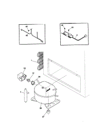 System parts for Kenmore Freezer 253.19501990 (25319501990, 253 19501990) from AppliancePartsPros.com