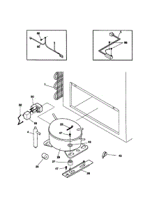 System parts for Kenmore Freezer 253.19501991 (25319501991, 253 19501991) from AppliancePartsPros.com