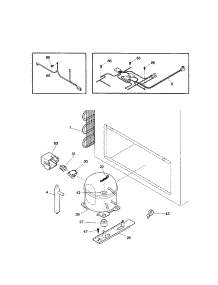 System parts for Kenmore Freezer 253.19501992 (25319501992, 253 19501992) from AppliancePartsPros.com