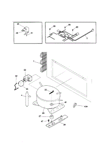 System parts for Kenmore Freezer 253.19531003 (25319531003, 253 19531003) from AppliancePartsPros.com
