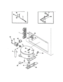 System parts for Kenmore Freezer 253.19531990 (25319531990, 253 19531990) from AppliancePartsPros.com