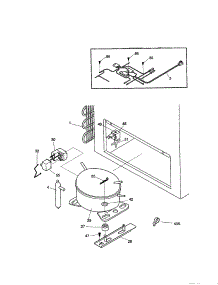 System parts for Kenmore Freezer 253.19531995 (25319531995, 253 19531995) from AppliancePartsPros.com