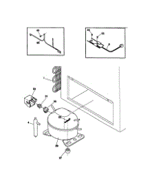 System parts for Kenmore Freezer 253.19701990 (25319701990, 253 19701990) from AppliancePartsPros.com