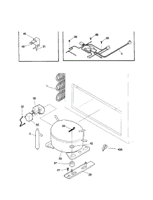 System parts for Kenmore Freezer 253.19821004 (25319821004, 253 19821004) from AppliancePartsPros.com