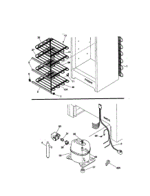 System parts for Kenmore Freezer 253.20211001 (25320211001, 253 20211001) from AppliancePartsPros.com